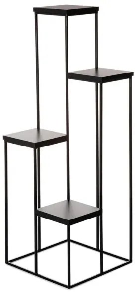 KASKADA virágtartó állvány 110x40 cm fekete