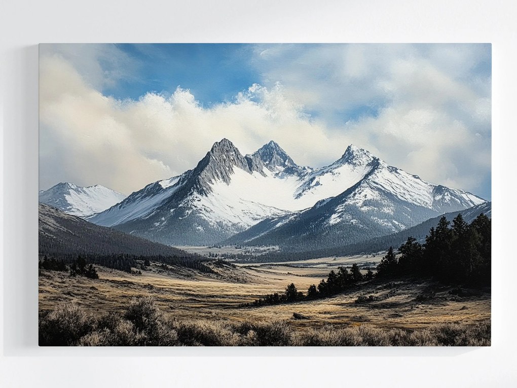 Vászonkép Canvas Tájkép Hegyek Csúcsok Hó Természet 60x40