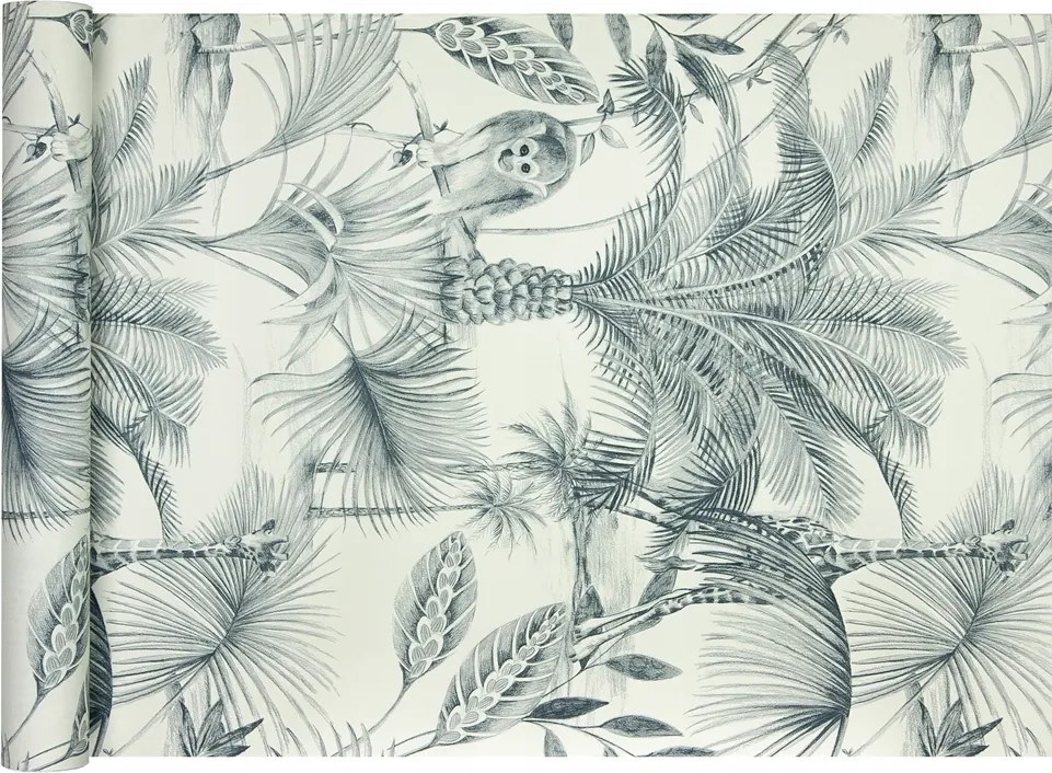 tapéta trópusi Dzsungel ceruzarajz