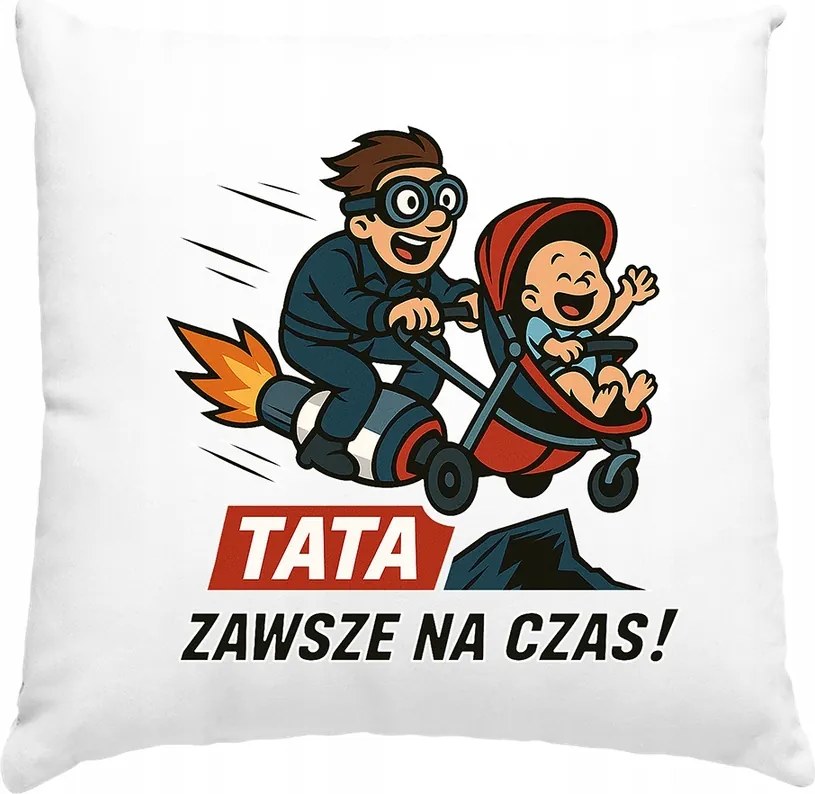 Párna Apának Apa Mindig Időben Apának Fehér