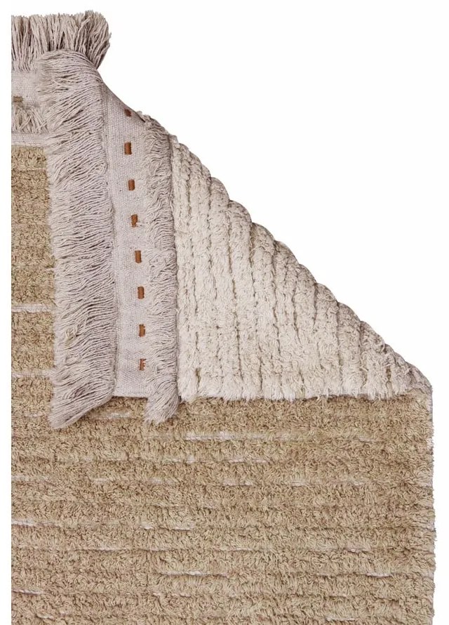 Bézs pamut szőnyeg 140x200 cm Duetto Sage – Lorena Canals