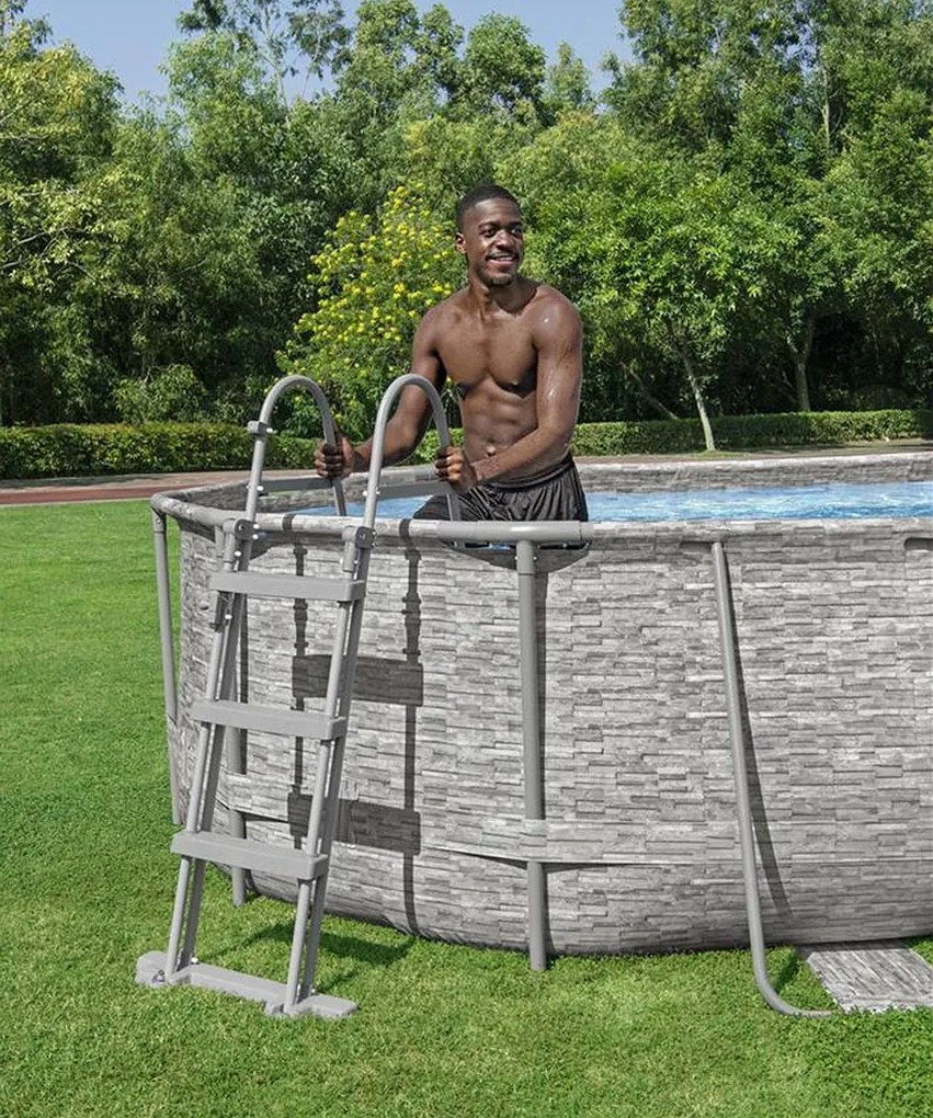 BESTWAY Power Steel Swim Vista fémvázas medence szett, 488 x 305 x 107 cm 56946