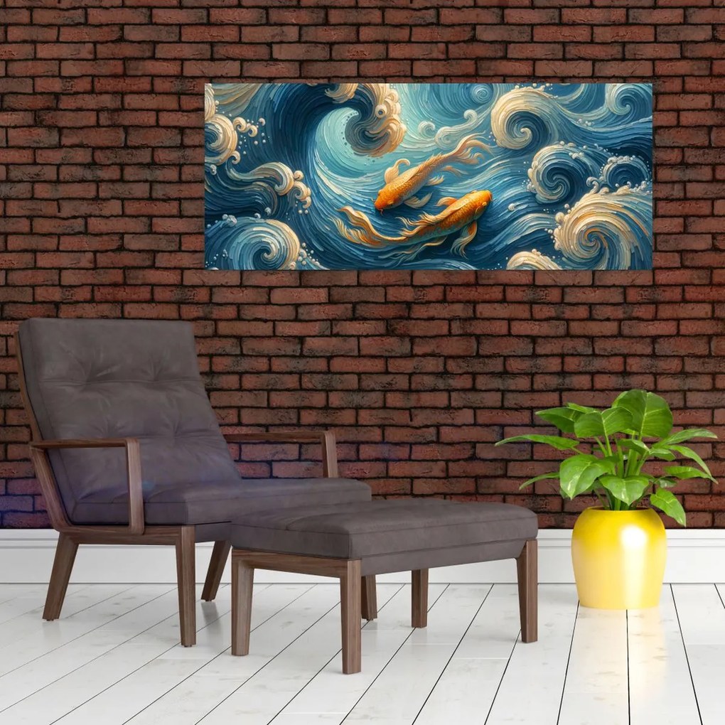 Kép - Aranyhalak (120x50 cm)