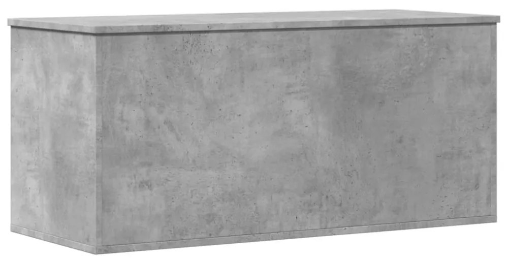 betonszürke szerelt fa tárolóláda 100x42x46 cm
