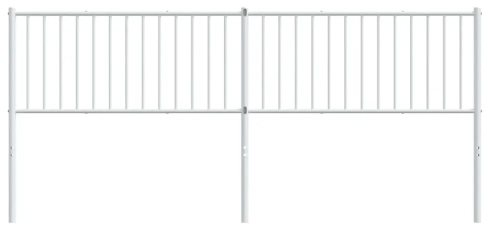 fehér fém fejtámla 200 cm