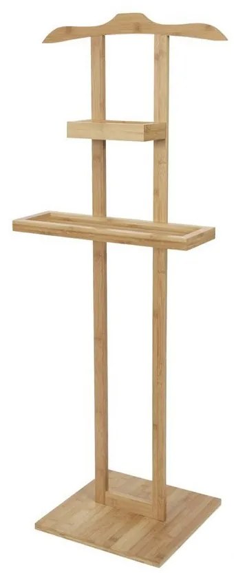 Bambusz ruhaállvány Compactor Bamboo, barna