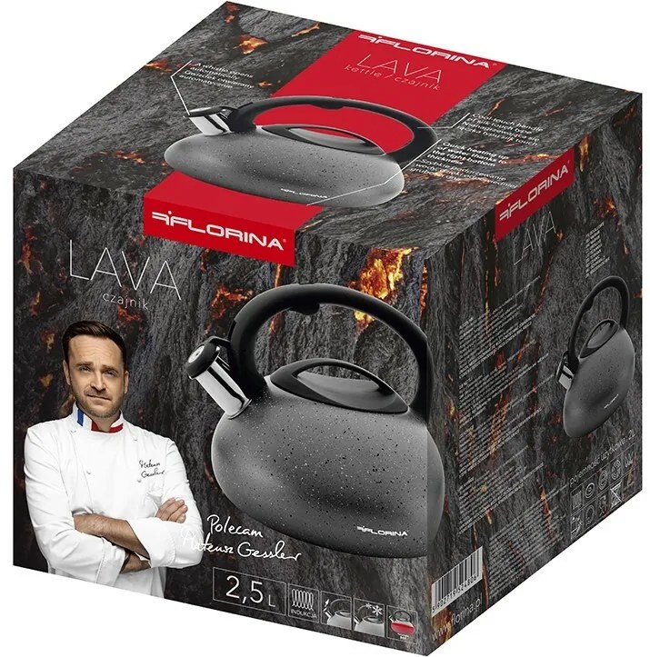 Florina Rozsdamentes teáskanna Lava 2,5 l