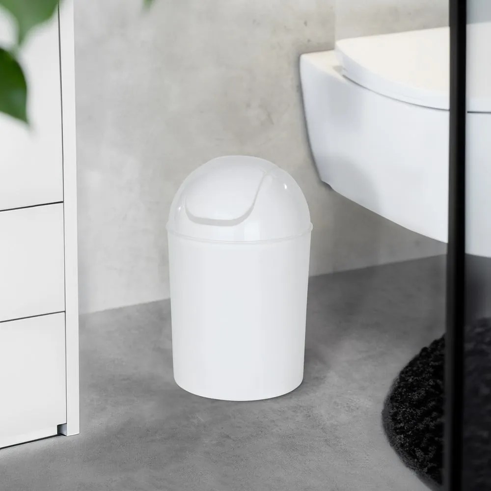 Fehér rozsdamentes acél szemetes 6 l Economic – Wenko