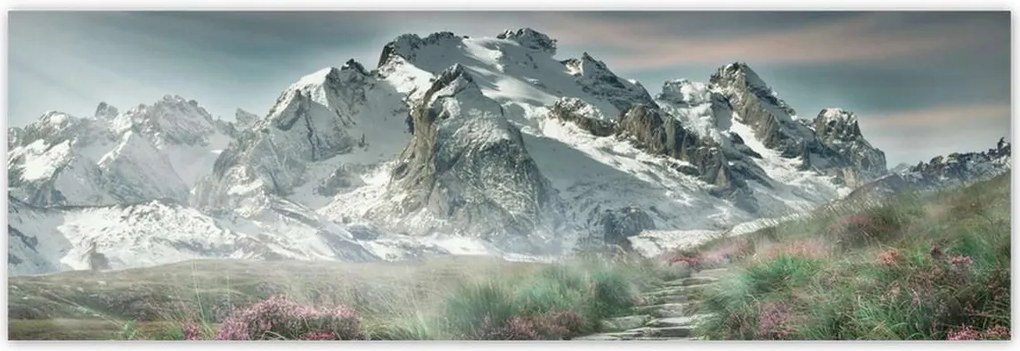 Fotótapéták 200x66 Hegyi kilátás Tájkép Köd