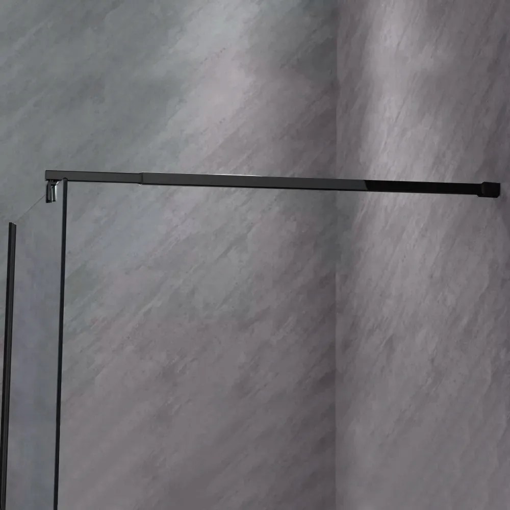 River walk in zuhanyfal 70x190 cm fekete