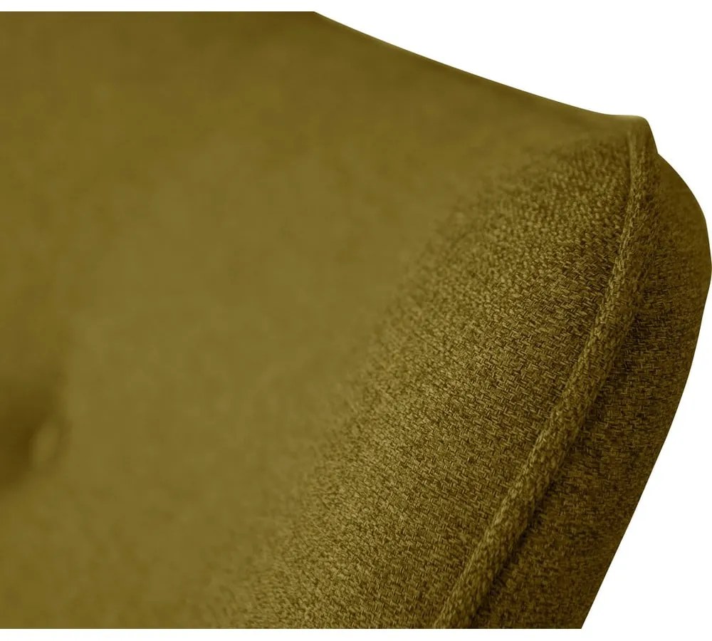 Zöld fotel lábtartóval Niko – Ropez