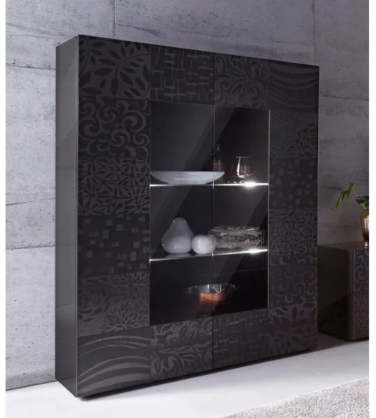 ARIA vitrinszekrény antracit