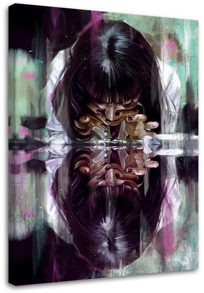 Gario Vászonkép Pulp Fiction, Mia Wallace - Dmitry Belov Méret: 70 x 100 cm
