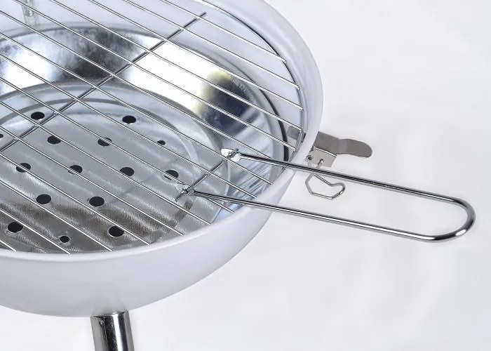 GARTHEN Faszenes mini grill kerek fehér