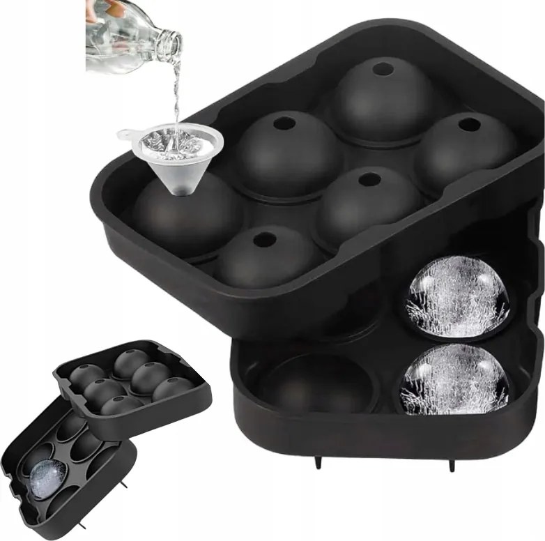 Jégkockakészítő Szilikon Jéggolyó Forma XXL Jégkocka Forma