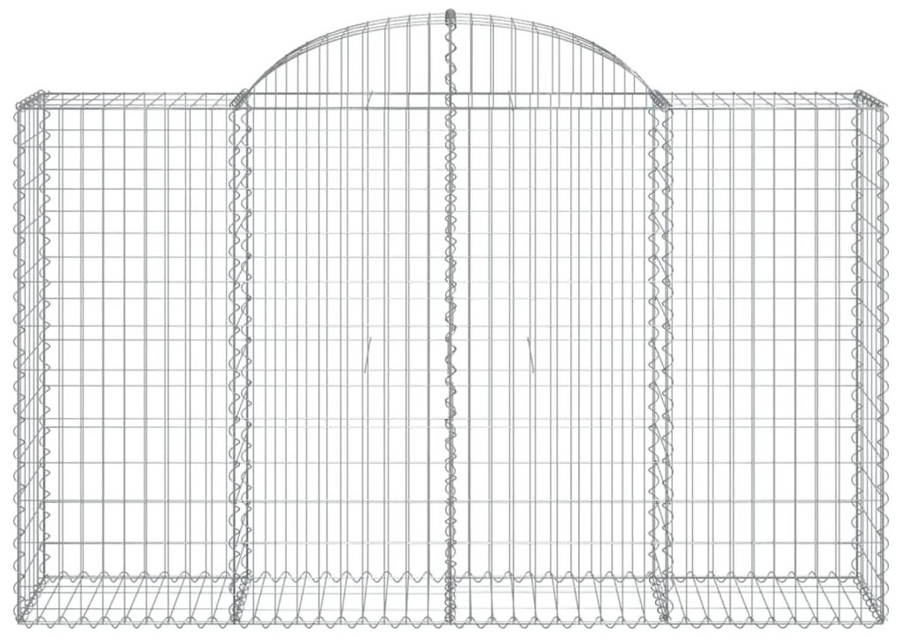 50 db íves horganyzott vas gabion kosár 200x50x120/140 cm