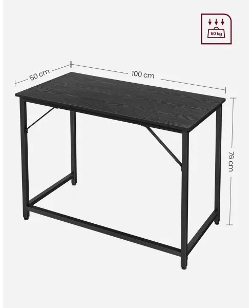 SOLEA fekete íróasztal