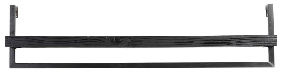 Matt fekete jegenyefenyő fali polc Maddison – Light & Living