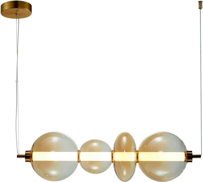 ITALUX 5902854539475 SONTE Modern Led Függesztett Lámpa Antik Bronz, Borostyán LED IP20