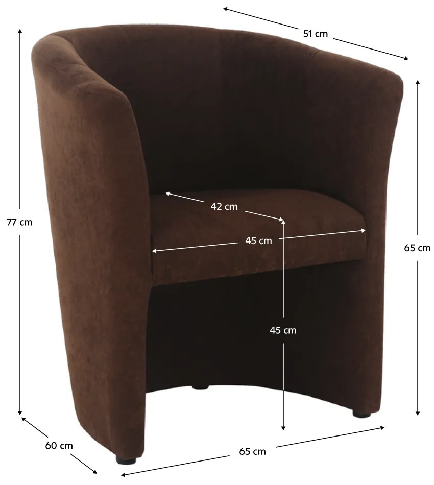 Klub fotel, barna, CUBA