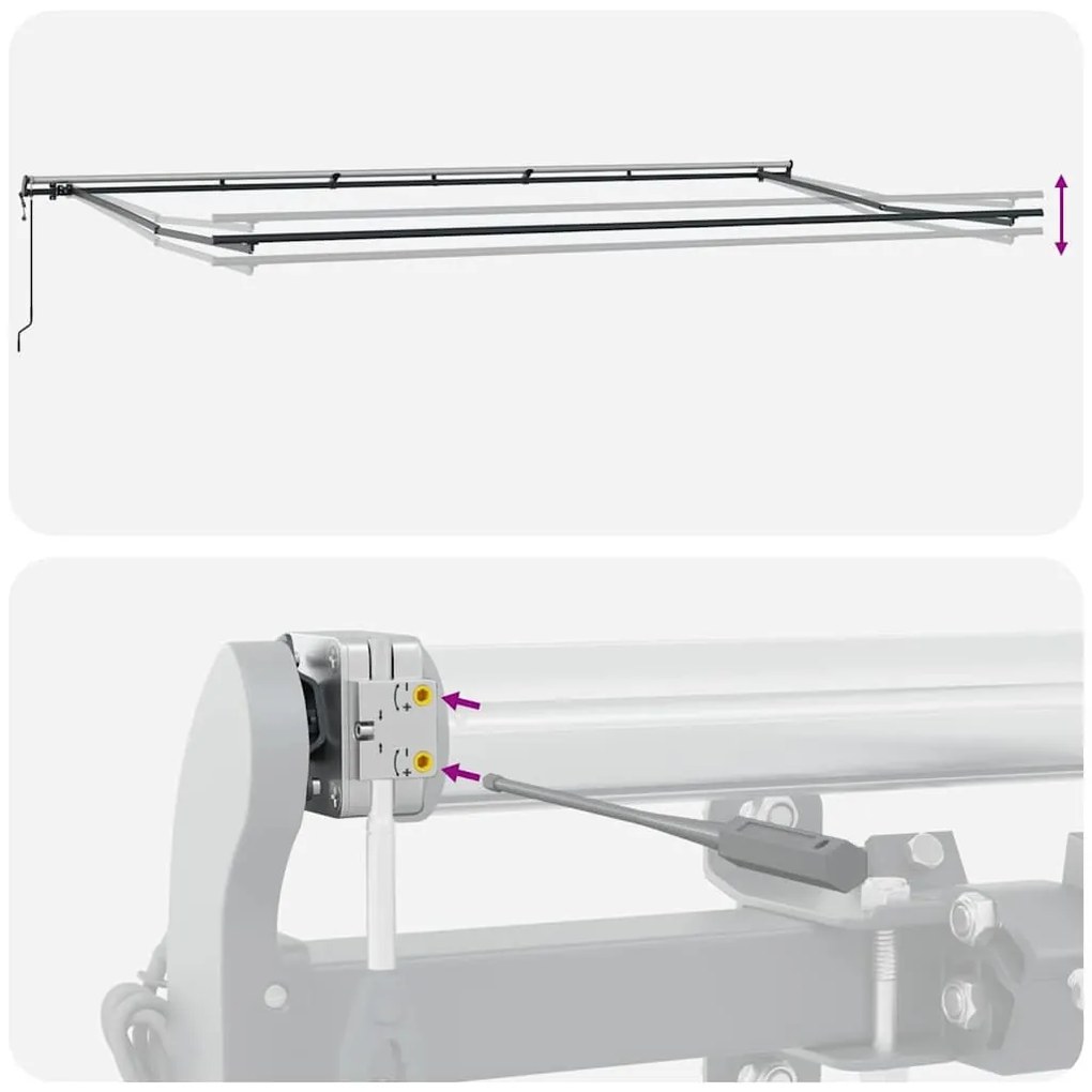 Behúzható napellenző Fehér 600 × 300 cm szövet