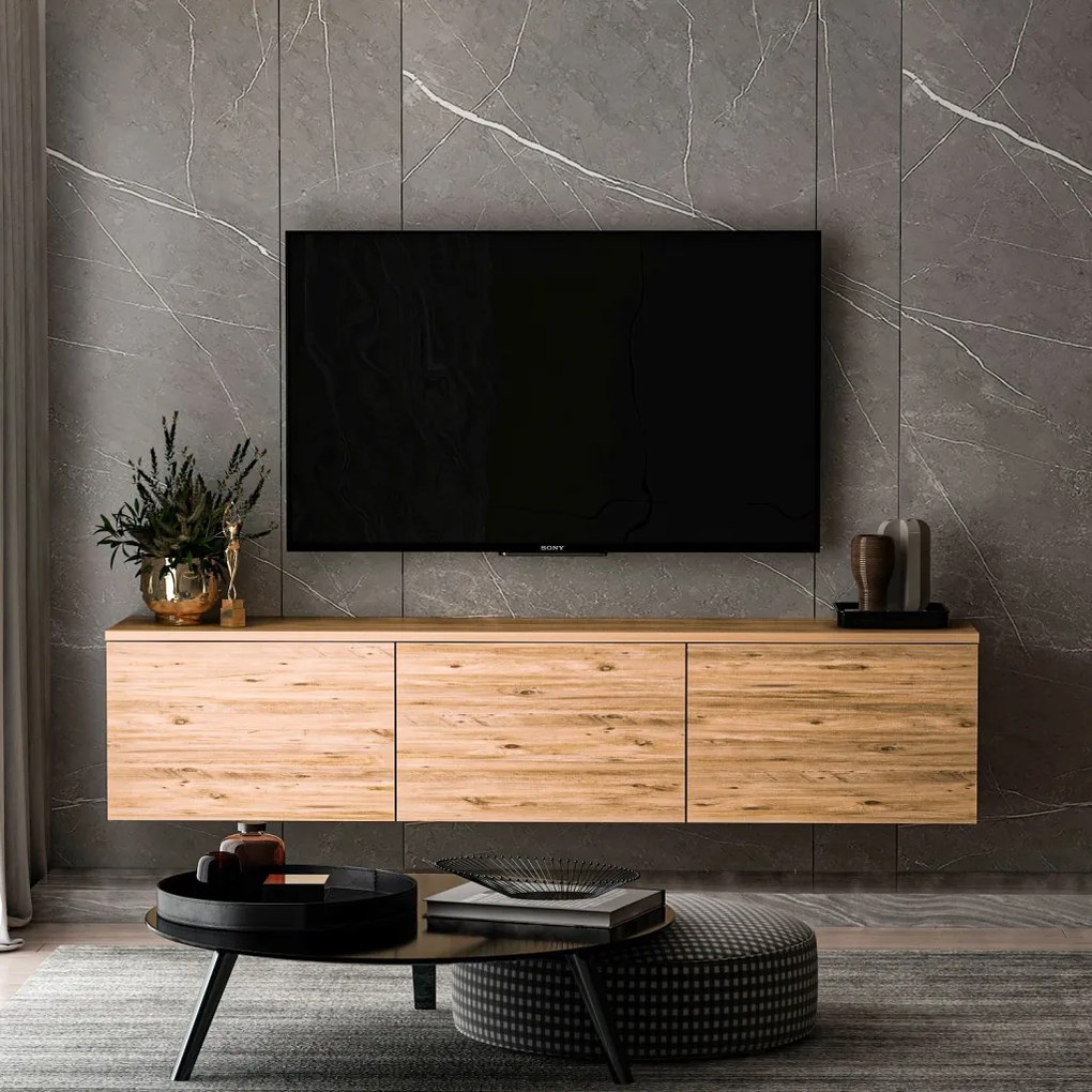 Neon TV-állvány, atlanti fenyő, 160 cm