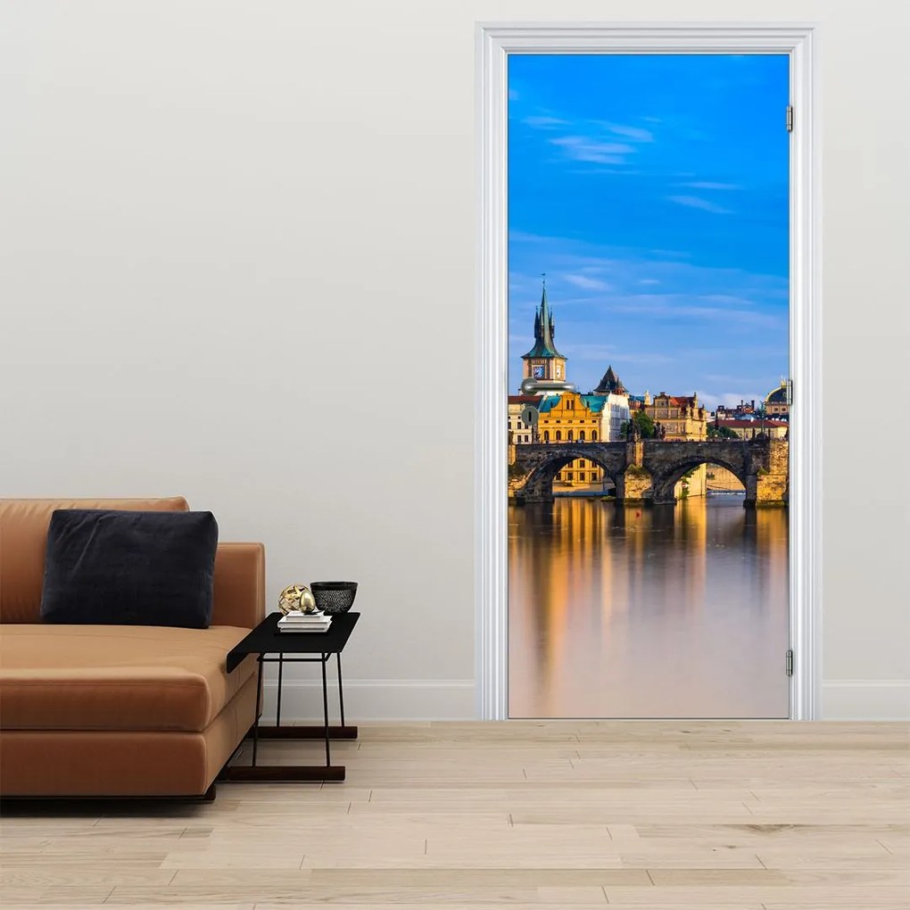 Fotótapéta ajtóra - Károly híd (95x205cm)
