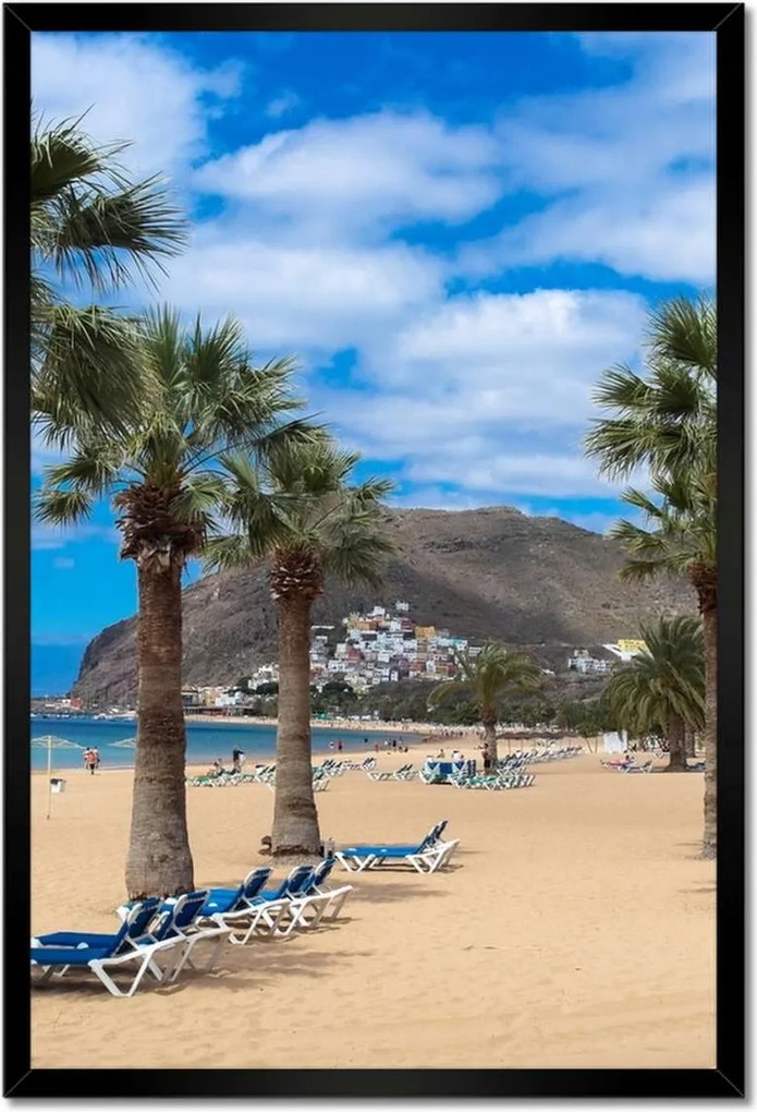 Poszterek keretben 40x60 Nagy pálmafák a tengerparton