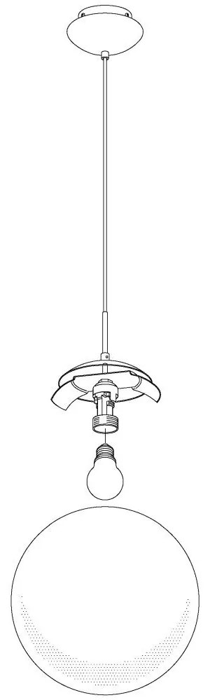 Eglo Rondo 85261 függeszték, 1x60W E27