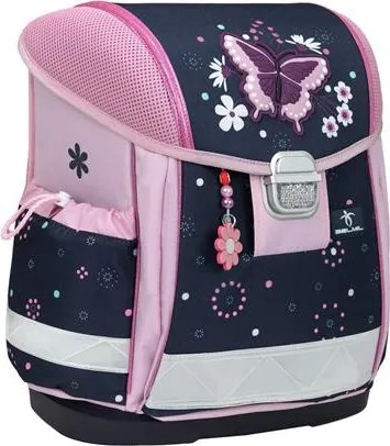 Iskolatáska, fémcsat, BELMIL Classy Midnight Butterfly, éjféli pillangó (BL40313AG73)