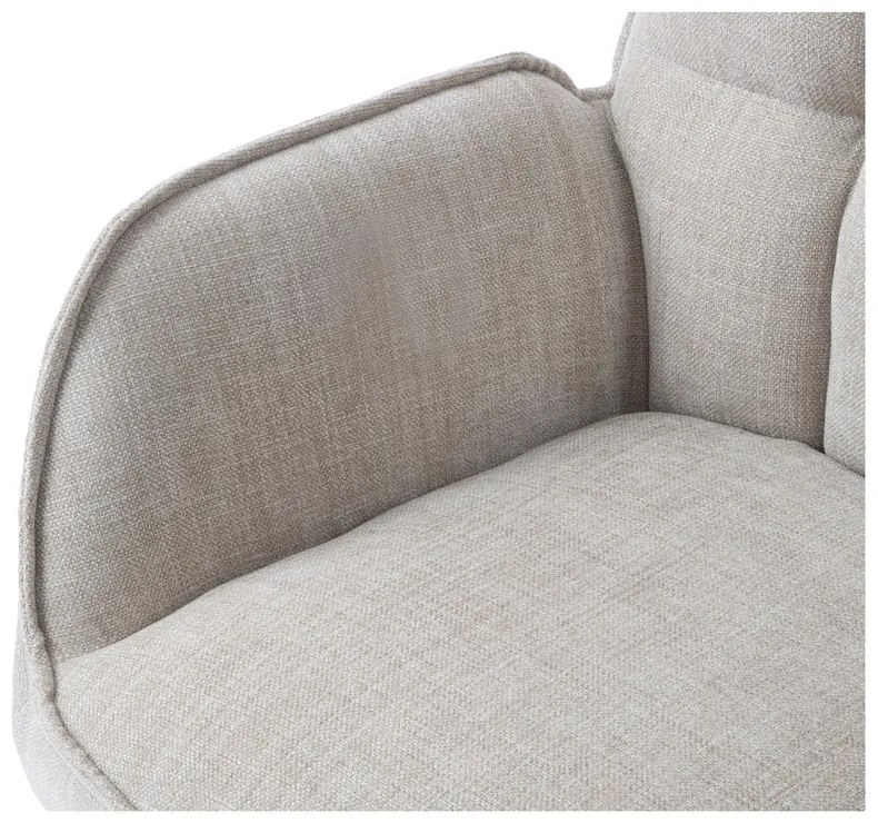 Krémszínű kárpitozott étkezőfotel szett 2 db-os Marilla – Unique Furniture