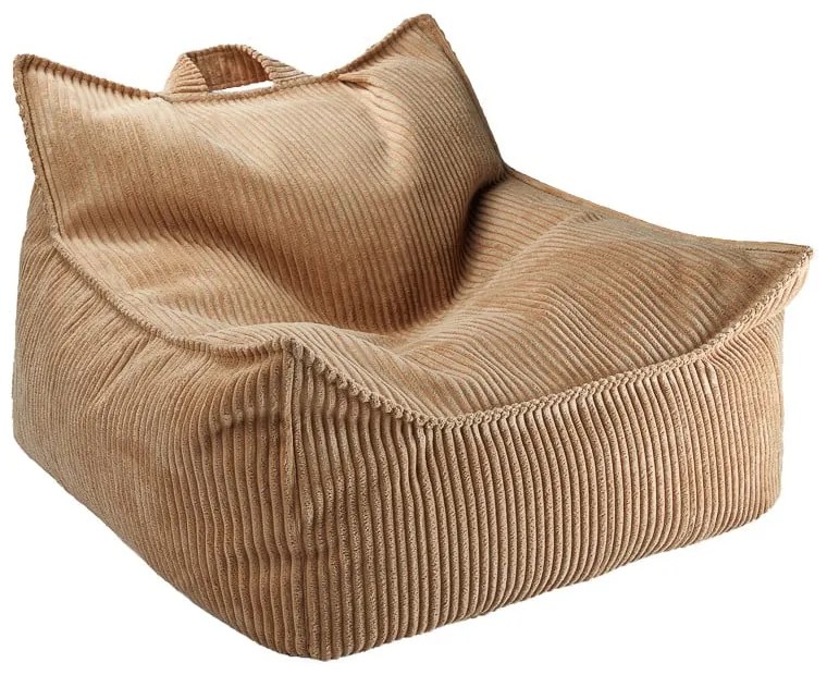 Barna kordbársony gyerek babzsákfotel Chair – Wigiwama