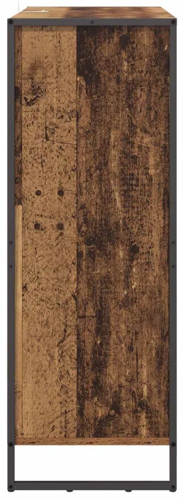 Cipőszekrény tárolóval ajtóval Öreg fa 79 x 36 x 100 cm Faanyag