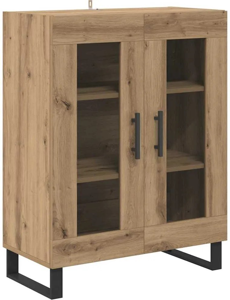 vidaXL Széf Artisan tölgy 69,5 x 34 x 90 cm Faanyag