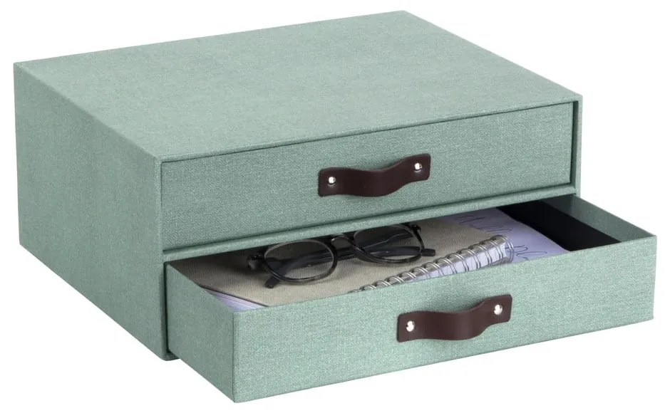 Zöld karton fiókos rendszerező Birger Canvas Paper Laminate – Bigso