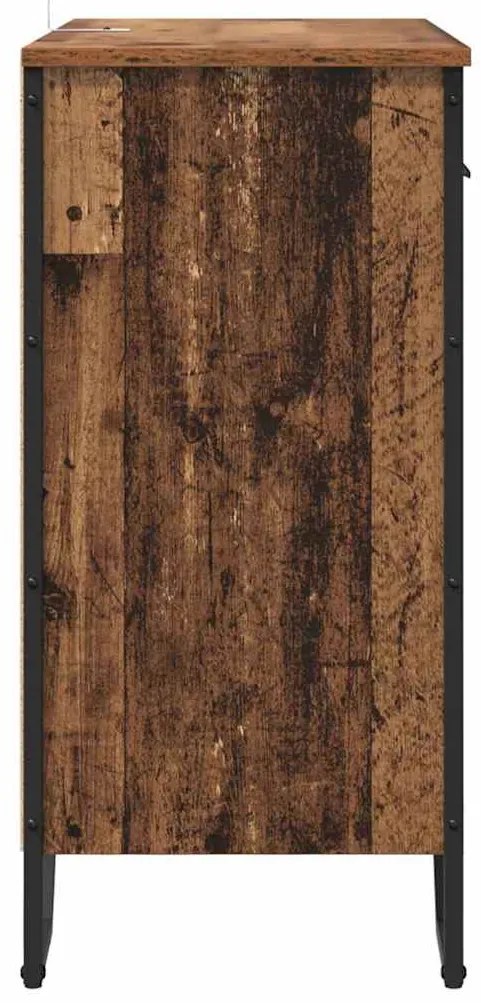 Széf fiókkal Régi fa 79.5 x 35.5 x 74.5 cm Faanyag