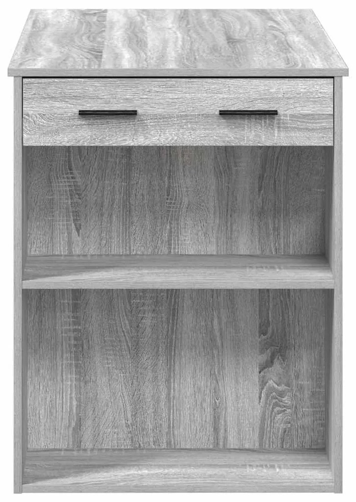 íróasztal fiókkal és polccal szürke sonoma 102x62x77,5 cm