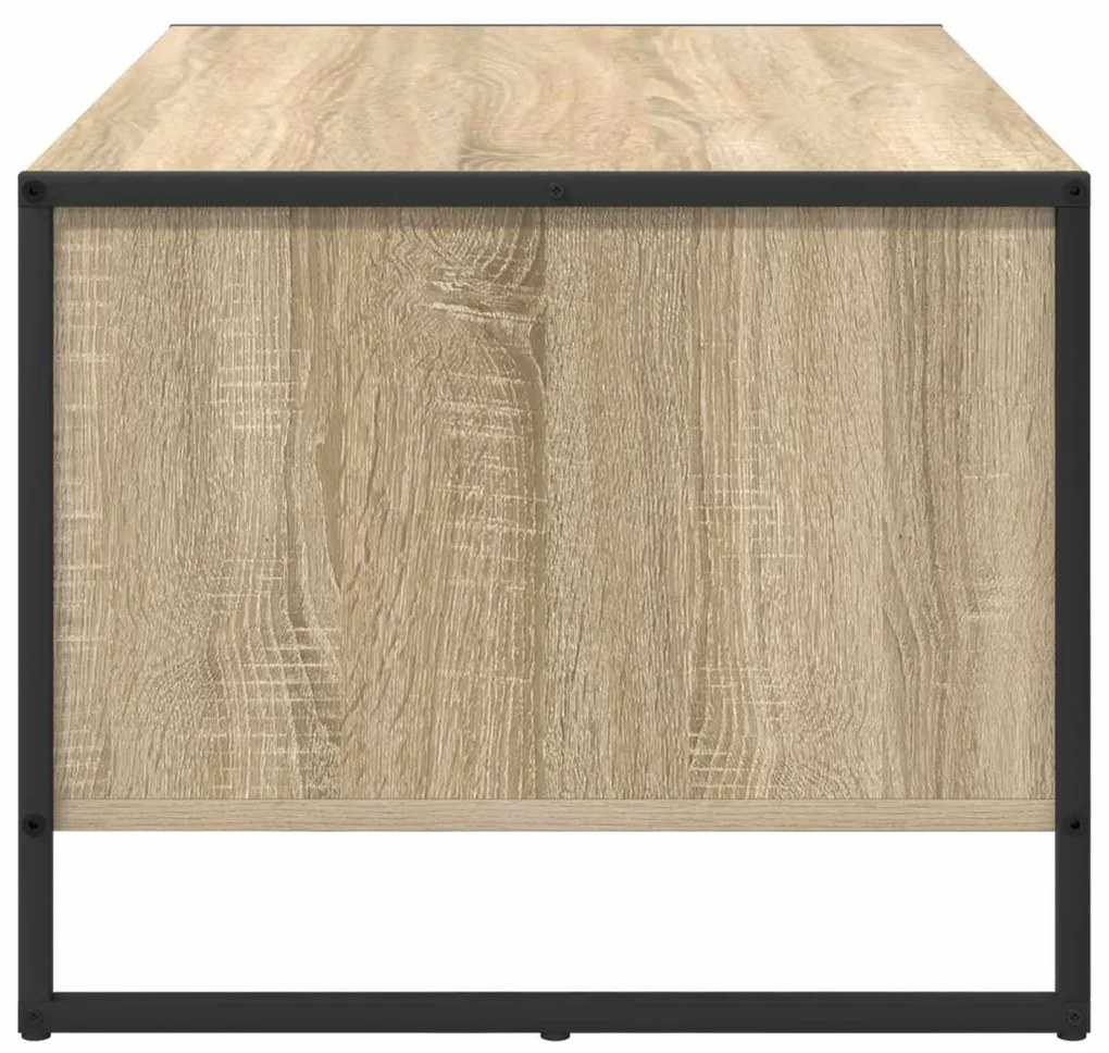 vidaXL Dohányzóasztal Sonoma 80 x 50 x 40 cm Faanyag