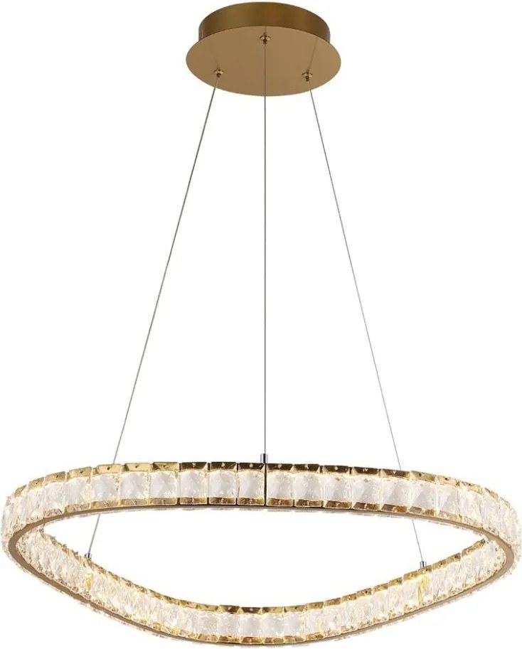 LUXERA 46151 - MIST LED kábelre függesztett csillár LED/43W/230V 4000K arany