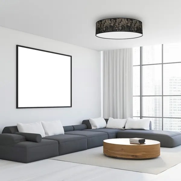 Mennyezeti lámpa SATINO 3xE27/60W/230V fekete/arany