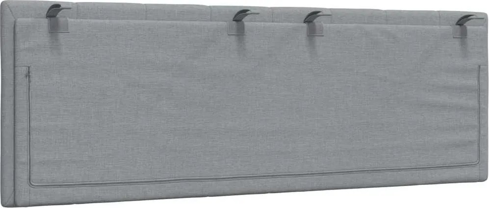 világosszürke szövet fejtámla párna Hanko 140 cm