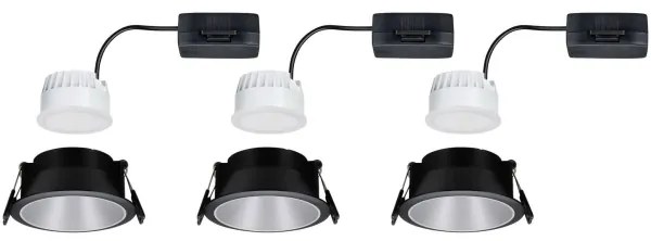 Paulmann 93408 - KÉSZLET 3xLED/6,5W IP44 Dimmelhető fürdőszobai lámpa COLE 230V