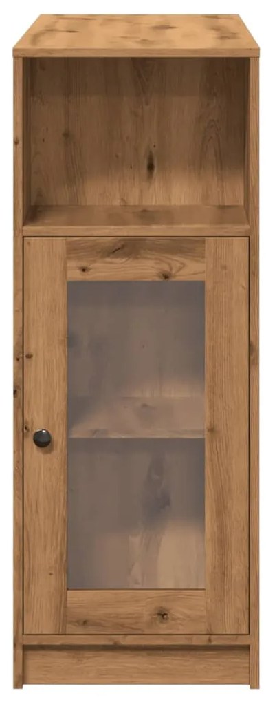 vidaXL kézműves tölgy szerelt fa bárasztal tárolókkal 101x40x103,5 cm