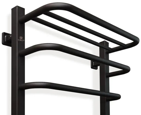 Fürdőszobai elektromos radiátor termosztáttal FORTIS 350W/230V 80,6 cm IP44 fekete jobb