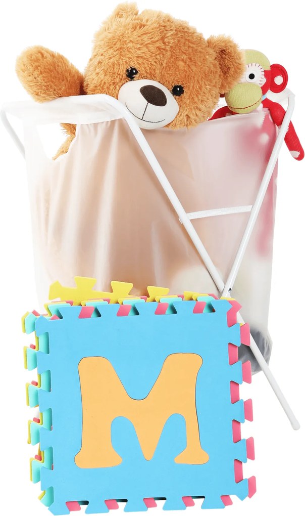 Szennyeskosár, fehér, KASAN