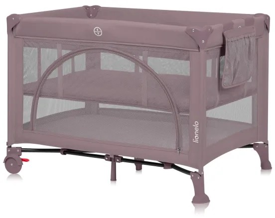 Lionelo - Utazóágy LAURA rózsaszín-nude