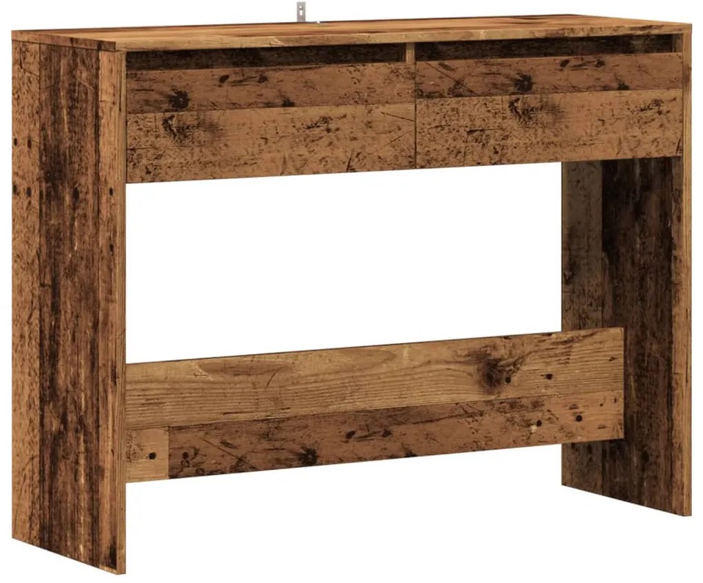 szürke sonoma szerelt fa tálalóasztal 100x35x76,5 cm