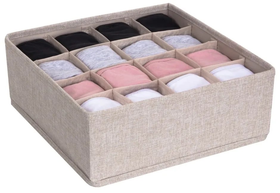 Drawer bézs fiókrendszerező 16 rekesszel - Bigso Box of Sweden