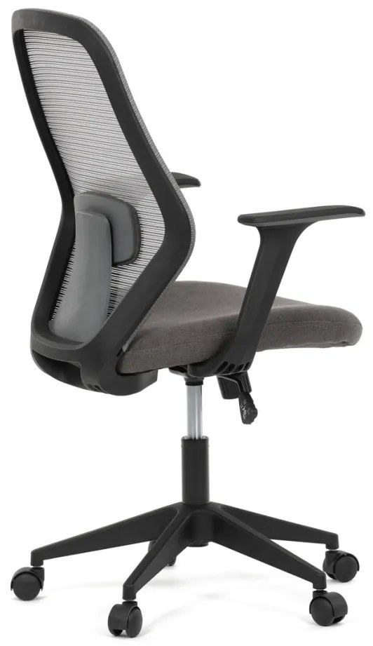 Scaun de birou pivotant de culoare gri cu mecanism de balansare. KA-V3149