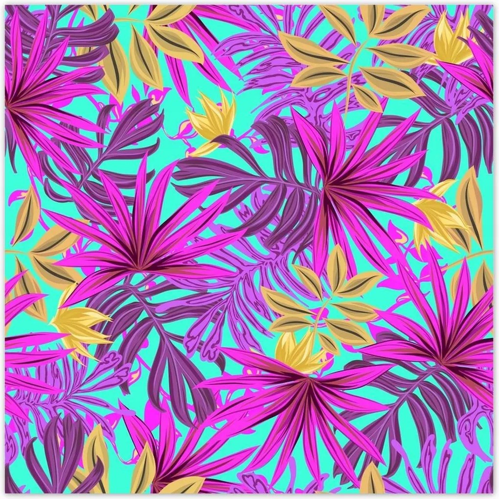 Poszterek 30x30 Egzotikus levelek Trópusok